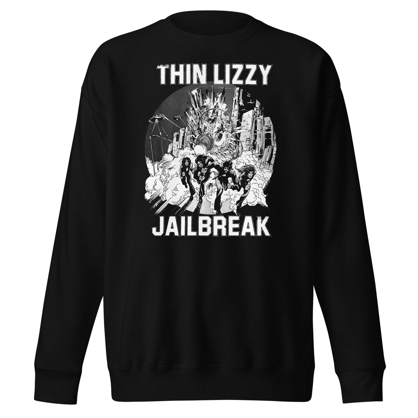 MERCHMOMENT Thin Lizzy - White Jailbreak Sweatshirt [Apparel]