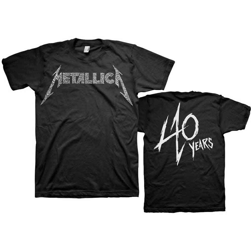 Metallica - 40th Anniversary Songs Logo [T-Shirt]