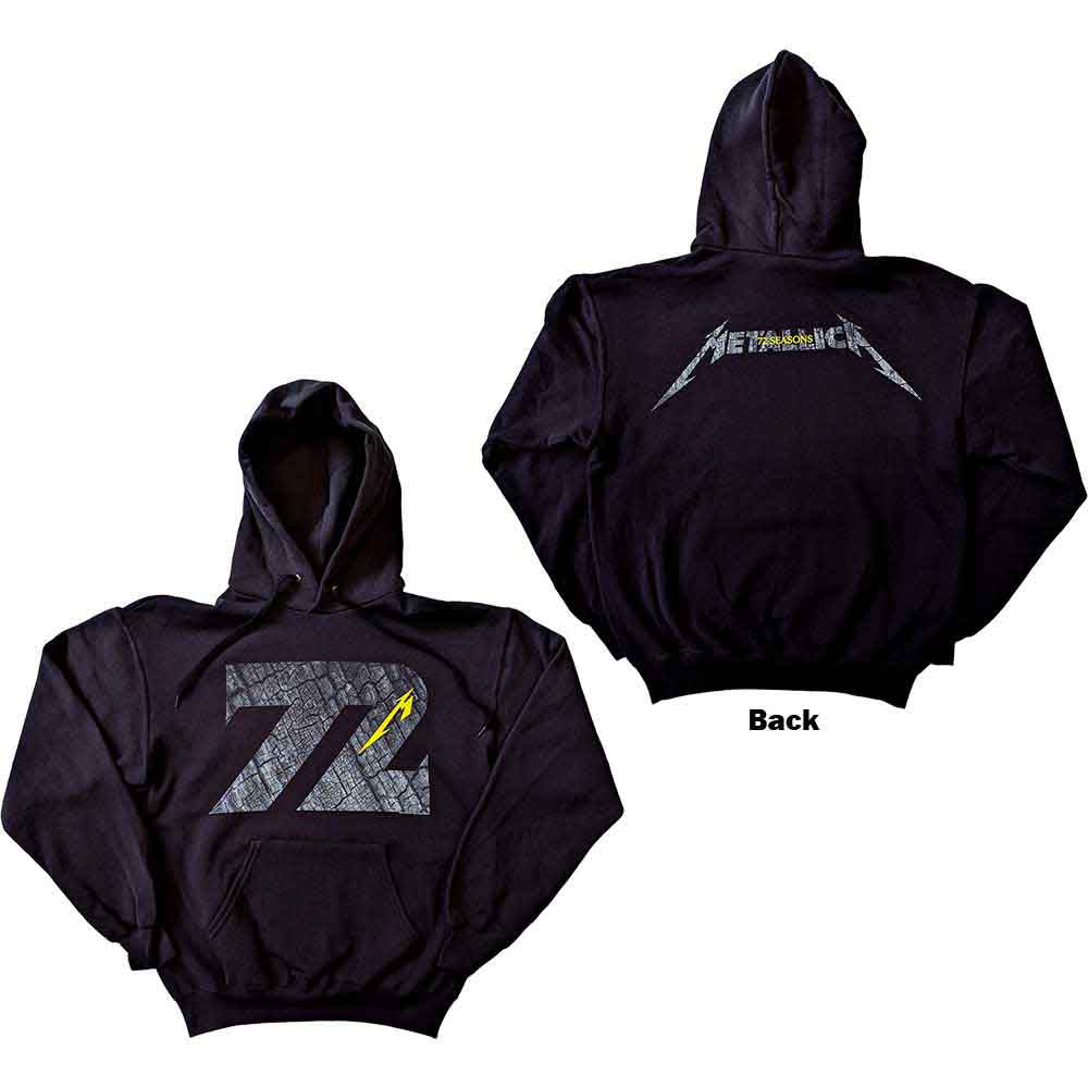 Metallica - Sudadera con el logotipo carbonizado de 72 Seasons