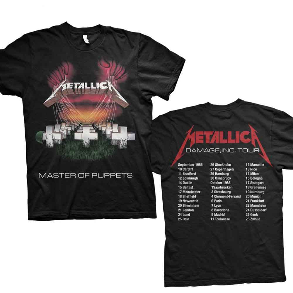 Metallica - Master of Puppets European Tour '86. [T-Shirt]