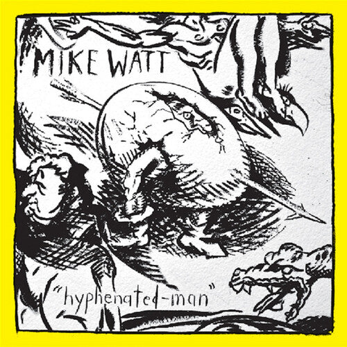 Mike Watt - Hyphenated-Man - Mármol amarillo y negro [Vinilo]