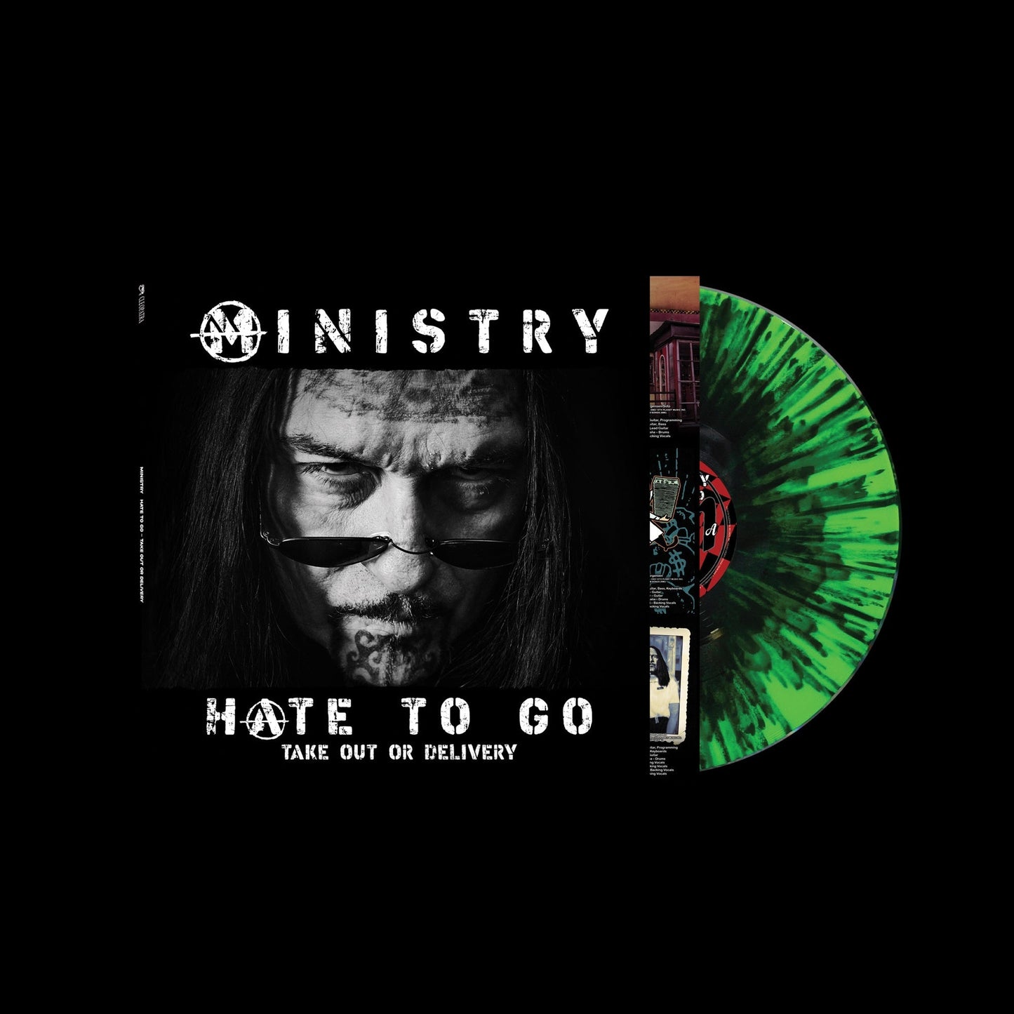 MINISTRY - Hate To Go - Take Out Or Delivery (Limited Edition) [Black/Green Splatter Vinyl] [Vinyl]
