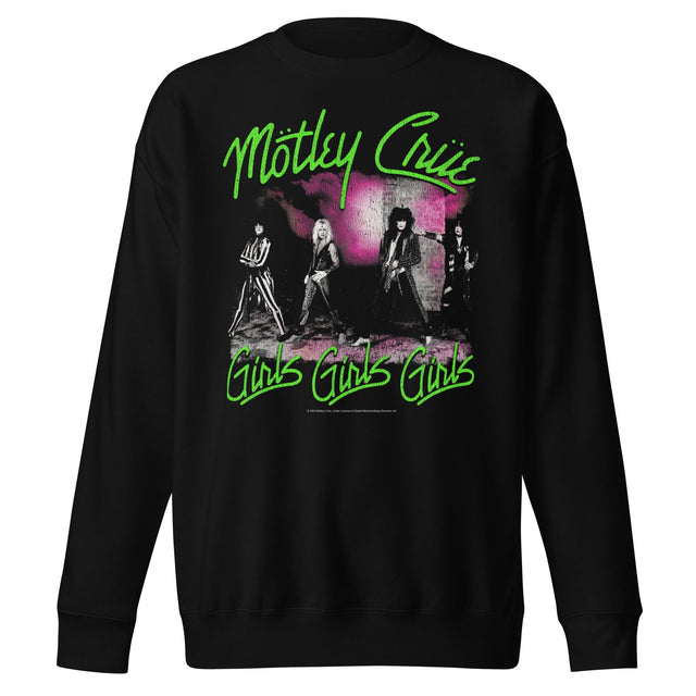 Motley Crue Green Girls Jumbo Print Sweatshirt