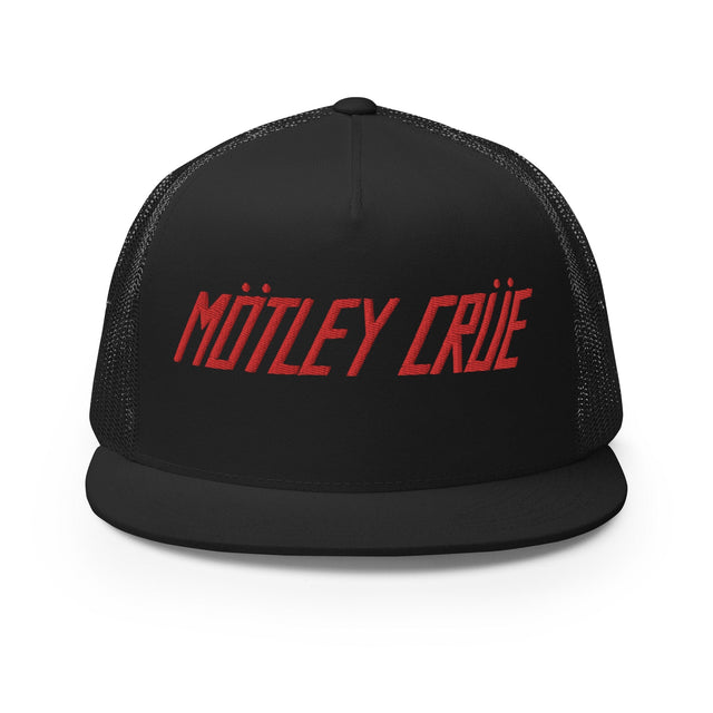 Motley Crue - Logo Flat Brim Trucker Hat