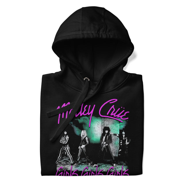 Motley Crue Pink Girls Classic Hoodie