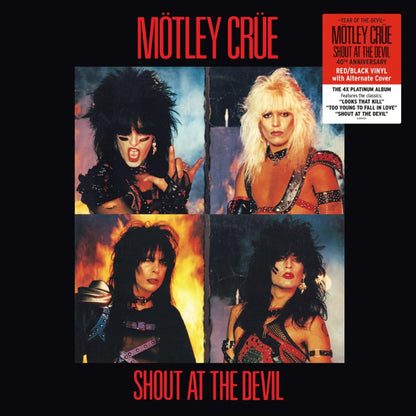 Shout At The Devil: 40th Anniversary Edition (Limited Edition, Alternate Cover, Red & Black Colored Vinyl) [Vinyl]
