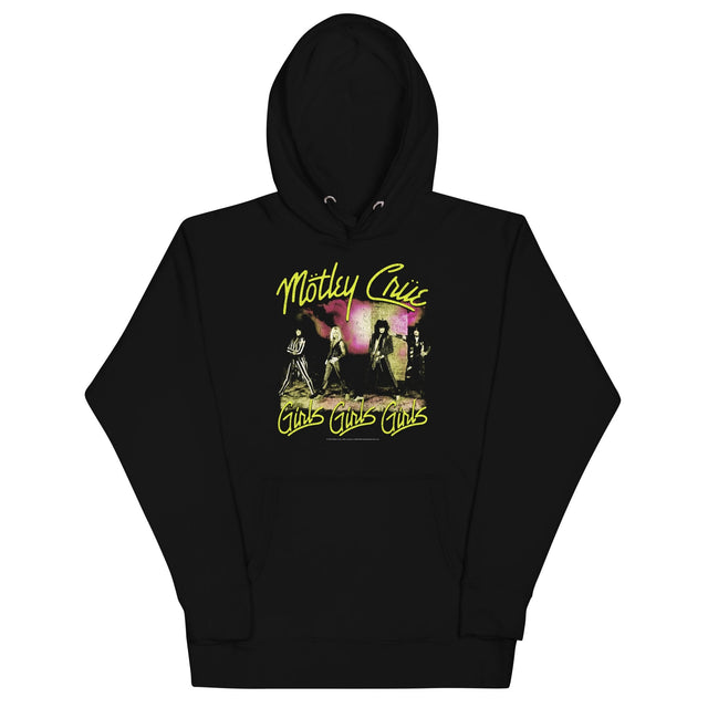 Motley Crue Yellow Girls Classic Hoodie