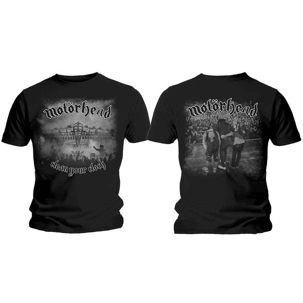 Motörhead - Limpia tu reloj en blanco y negro [Camiseta]