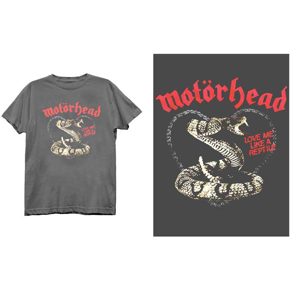 Camiseta de Motörhead: "Ámame como un reptil"