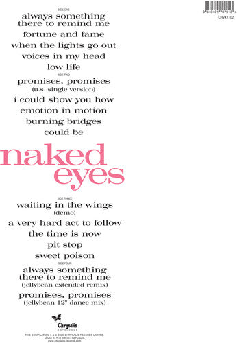 Naked Eyes (Limited Edition, Blue Colored Vinyl, 2025 Remastered Edition) (2 Lp's) [Vinyl]