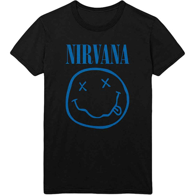 Nirvana - Blue Happy Face [T-Shirt]