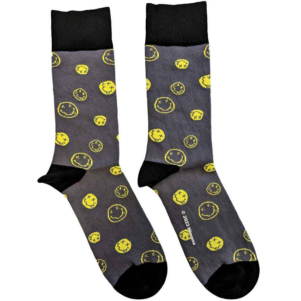 Nirvana - Mixed Happy Faces [Socks]