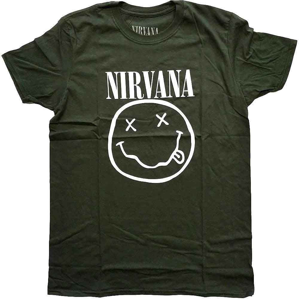 Nirvana White Happy Face [T-Shirt]