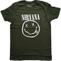 Nirvana White Happy Face [T-Shirt]