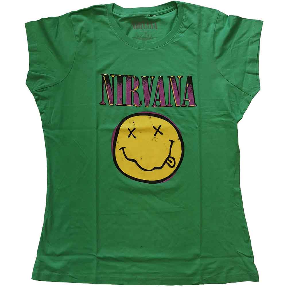 Nirvana - Xerox Happy Face Pink [Camiseta de manga corta]