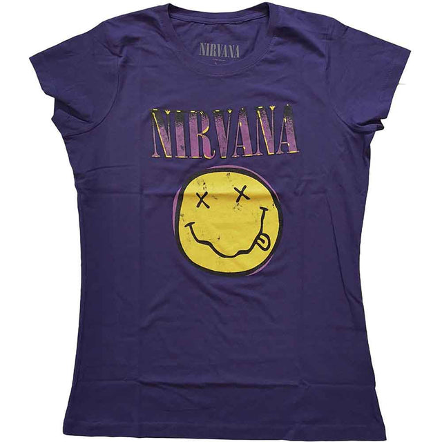 Nirvana - Xerox Happy Face Pink [T-Shirt]