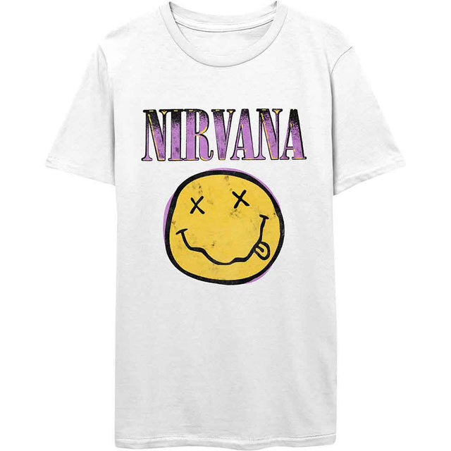 Nirvana - Xerox Happy Face Pink [T-Shirt]