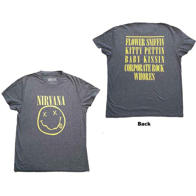 Nirvana - Yellow Happy Face [T-Shirt]