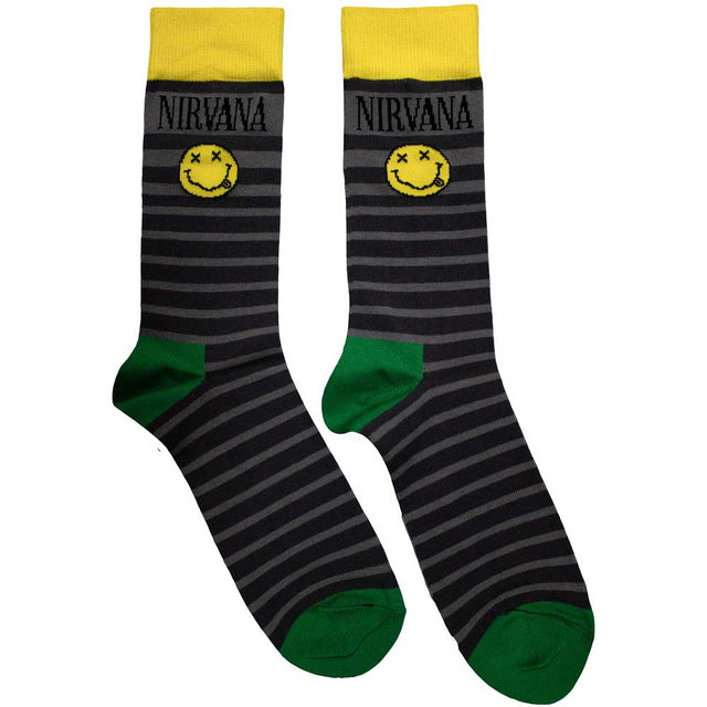 Nirvana Yellow Smiley Pattern Socks