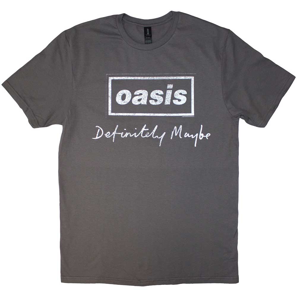 Oasis Definitely Maybe Distressed Text Logo [T-Shirt]