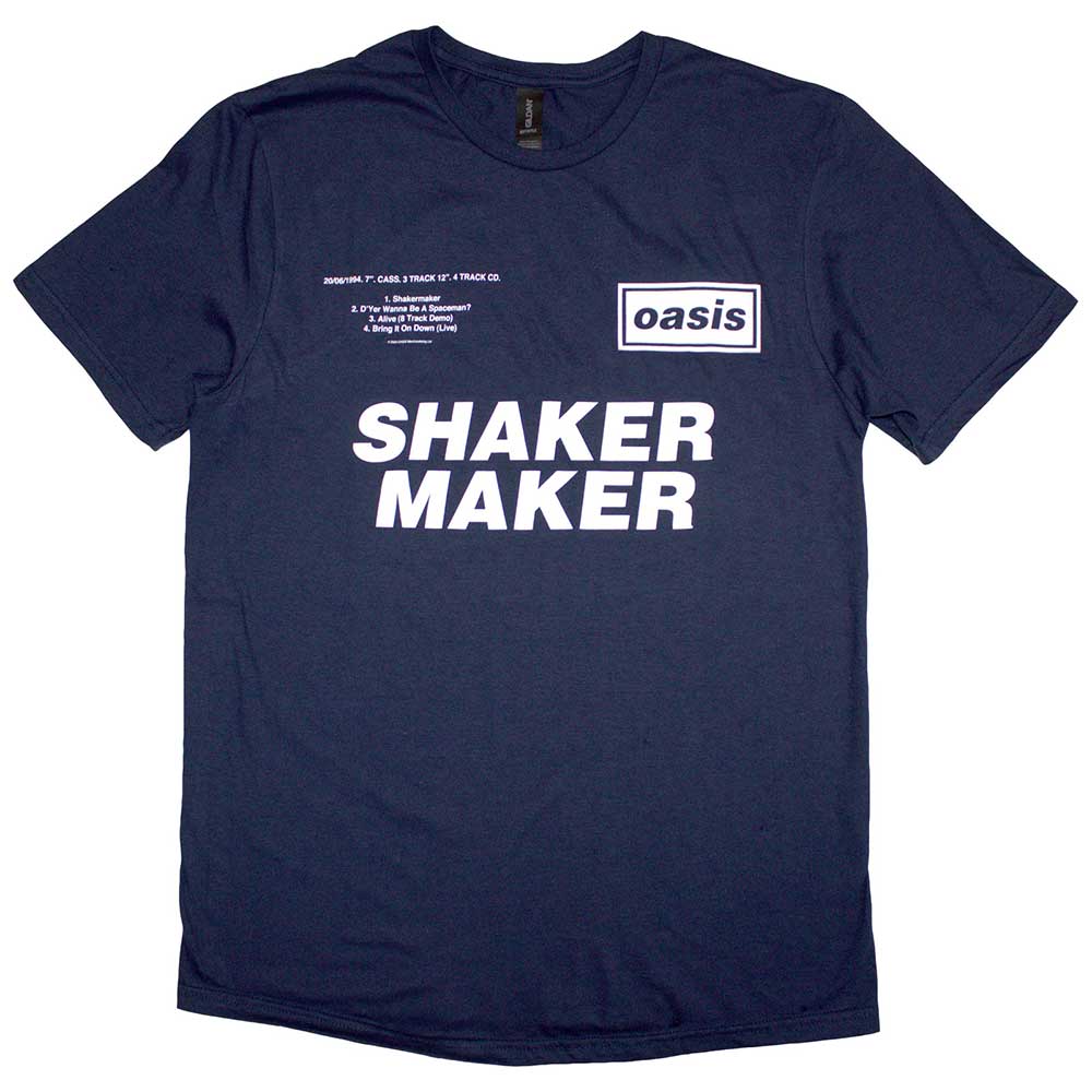 Oasis Shakermaker Tracklisting [T-Shirt]