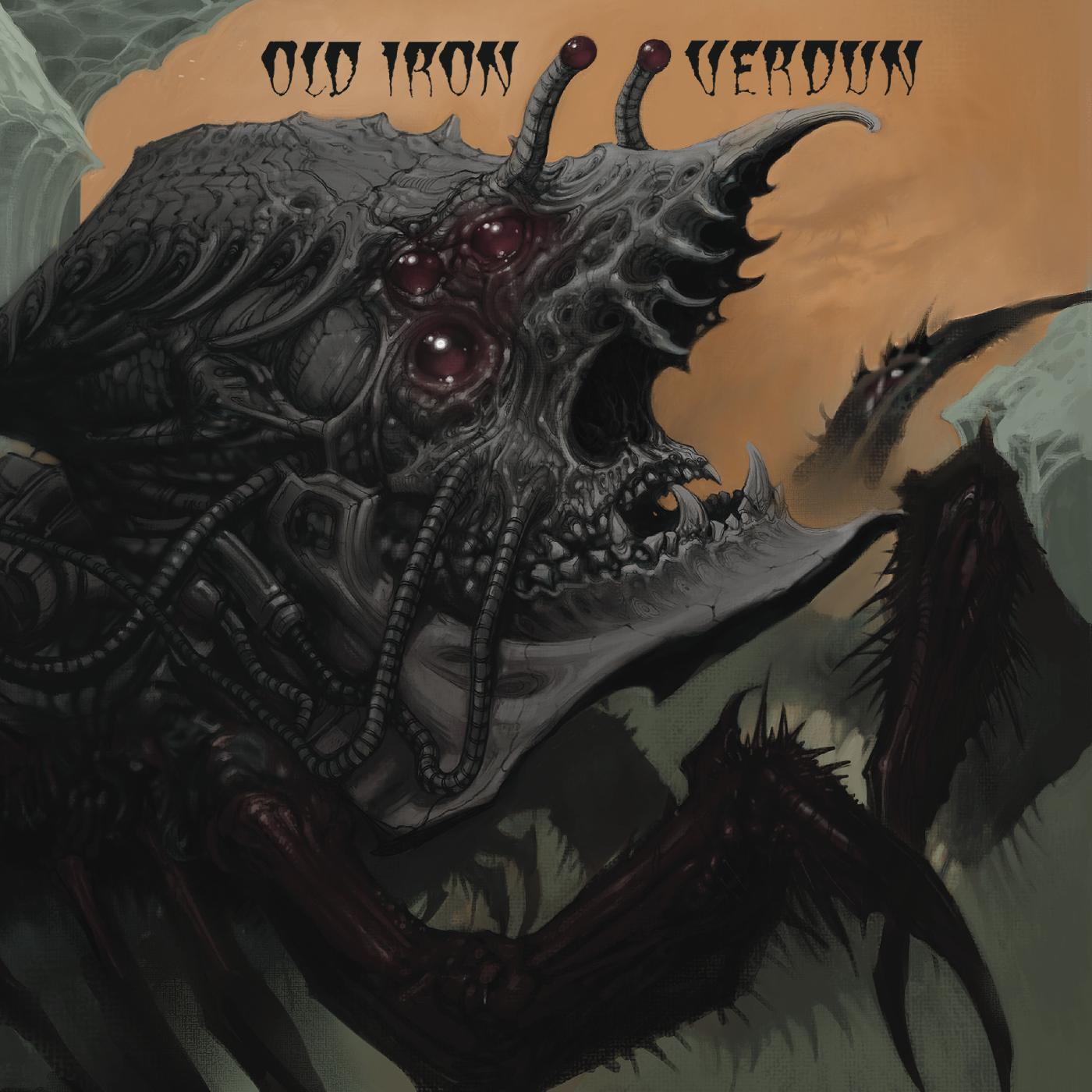 Old Iron/Verdun - Old Iron/Verdun Split EP (CLEAR WITH ORANGE MARBLE VINYL) [Vinyl] - Paladin Vinyl