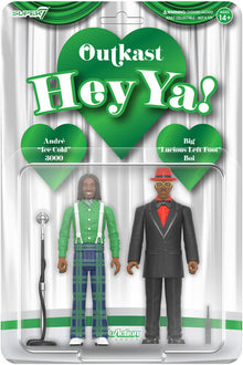 Super7 - OutKast - ReAction Figures Wv4 - Hey Ya! 2-Pack (Action Figure, Collectible) [Action Figure]