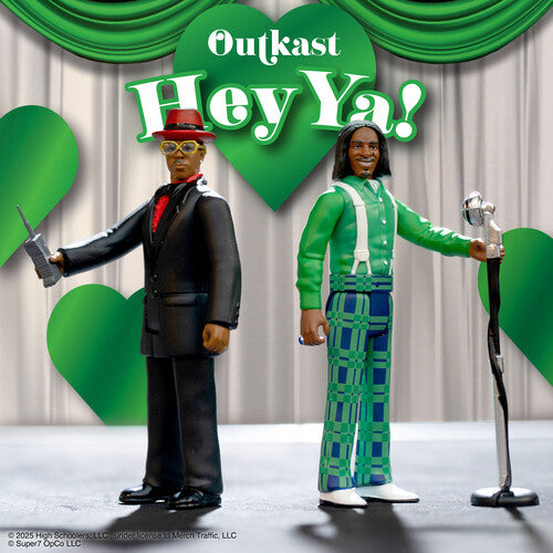Super7 - OutKast - ReAction Figures Wv4 - Hey Ya! 2-Pack (Action Figure, Collectible) [Action Figure]