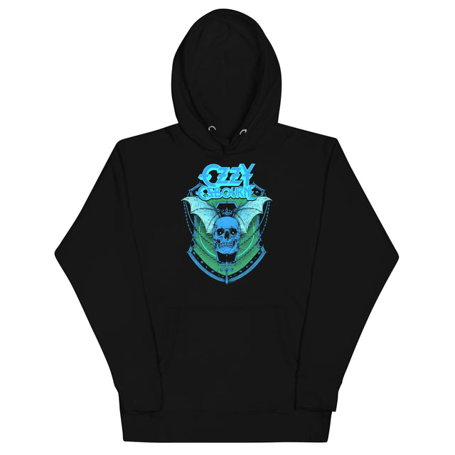 Ozzy Osbourne Neon Blue Bat Classic Hoodie