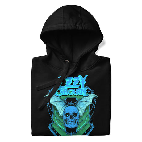 Ozzy Osbourne Neon Blue Bat Classic Hoodie