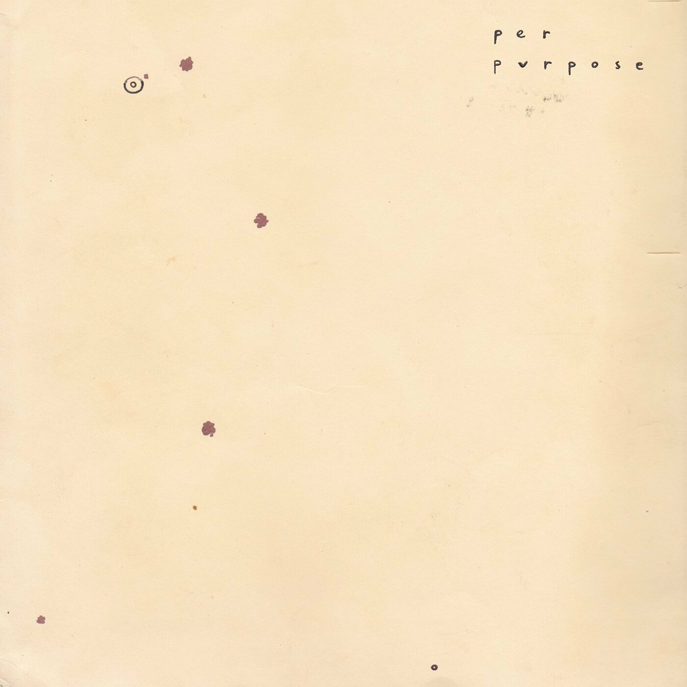Per Purpose - Circle The Stains [Vinyl] - Paladin Vinyl