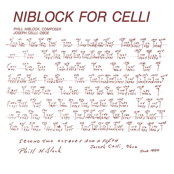 PHILL NIBLOCK - Niblock For Celli/Celli Plays Niblock [Vinyl]