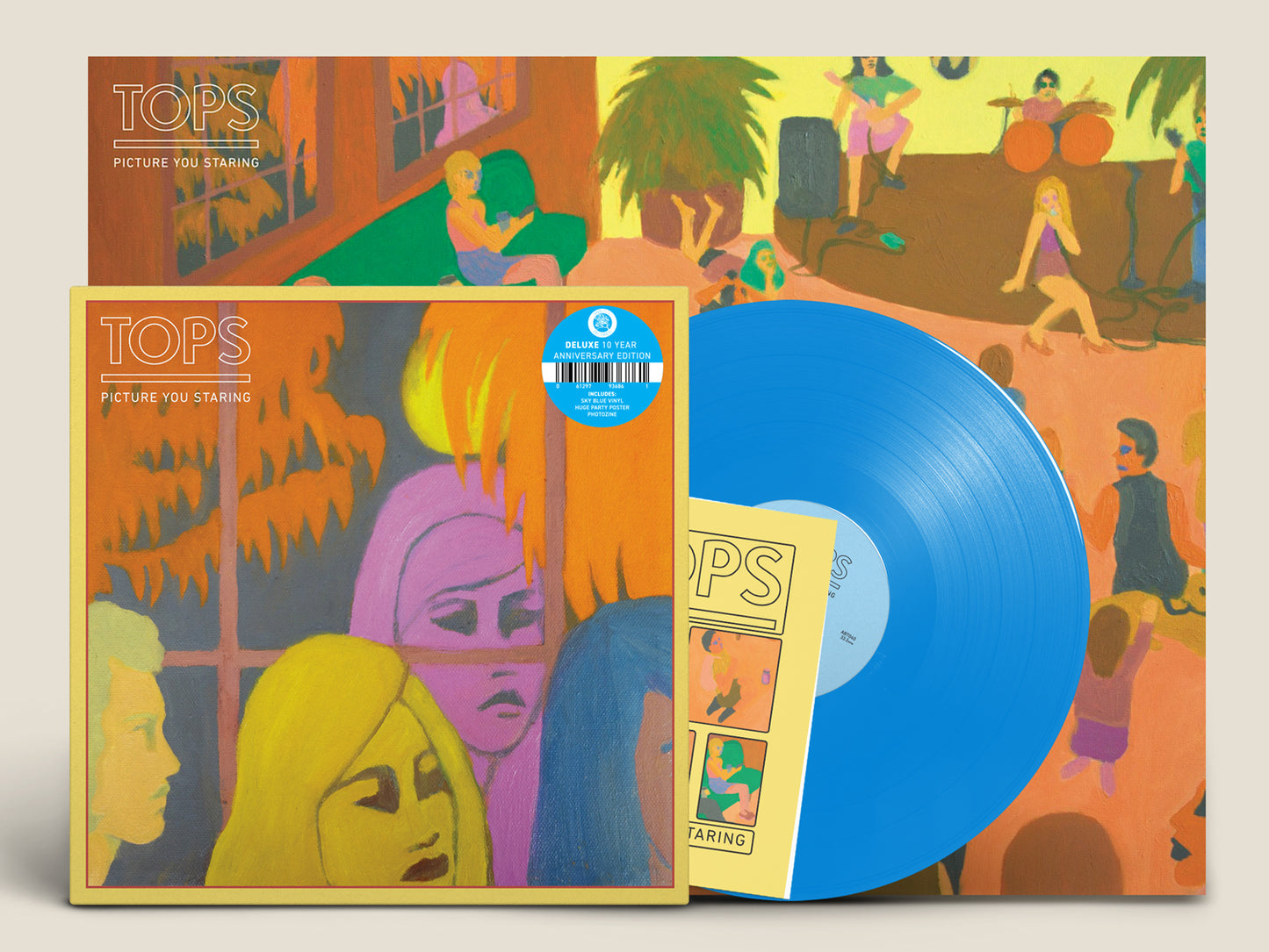 TOPS - Picture You Staring (10th Deluxe) [Sky Blue [Vinyl] - Paladin Vinyl