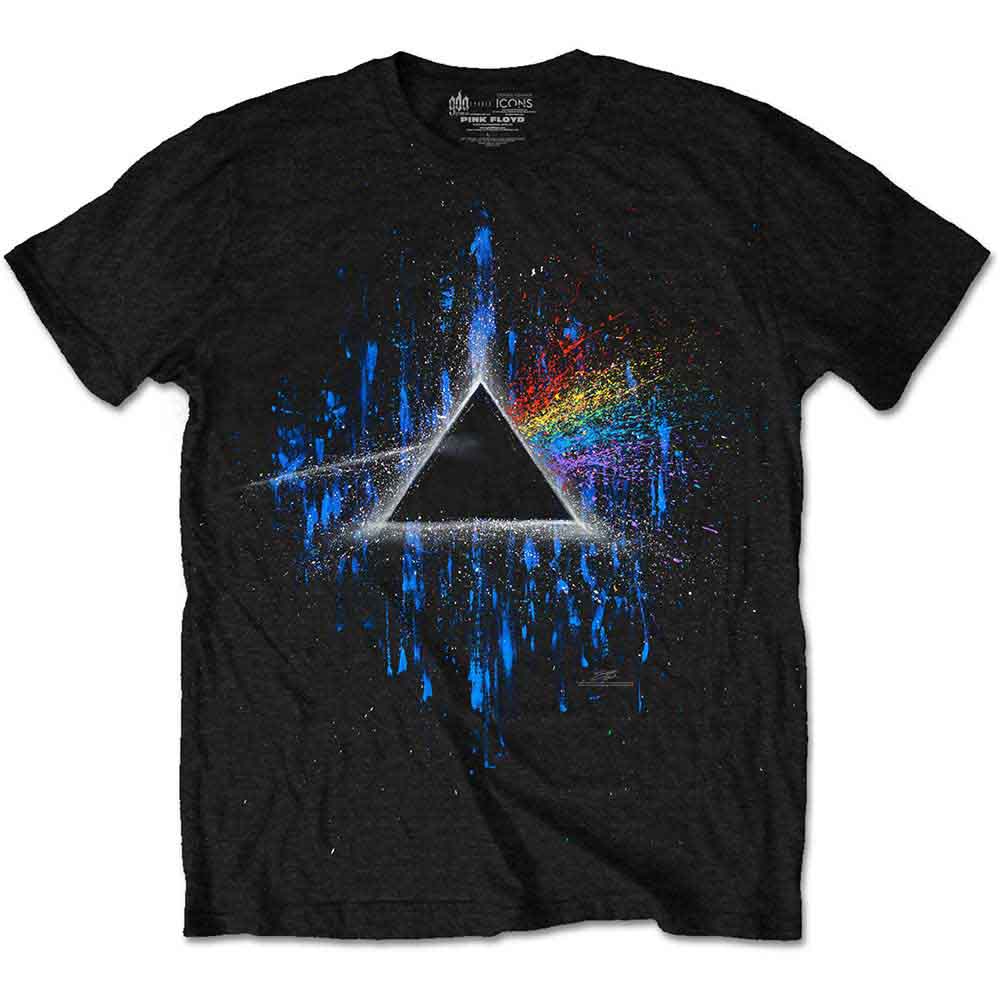 Pink Floyd Dark Side of the Moon Blue Splatter [T-Shirt]