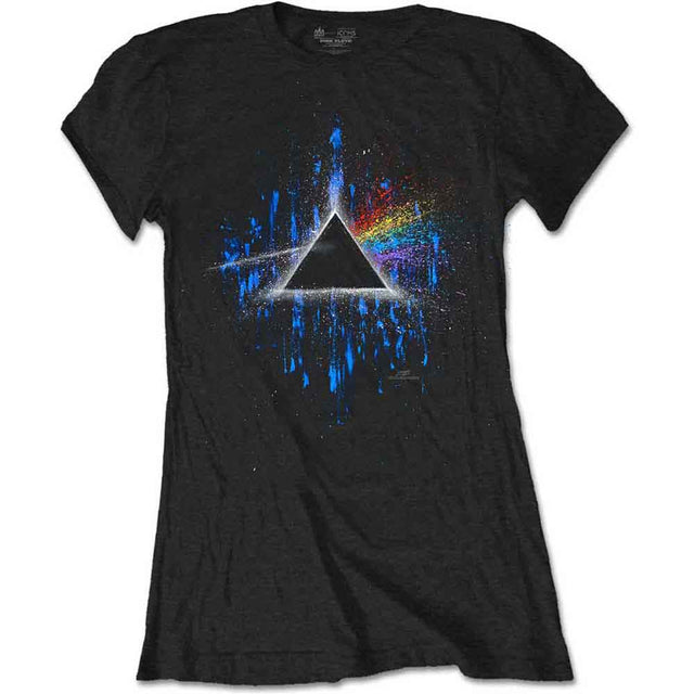 Pink Floyd - Dark Side of the Moon Blue Splatter [Short Sleeve Tee]