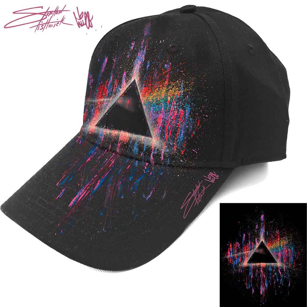 Pink Floyd - El lado oscuro de la luna salpicado de rosa [Gorra]