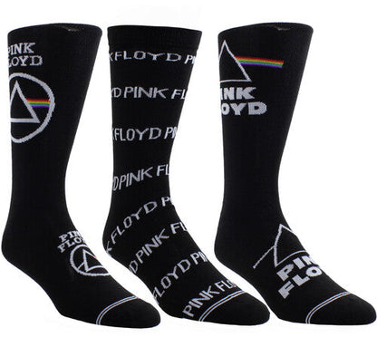 Pink Floyd - Perri's - Pink Floyd - Crew Socks (3 Pack Collector Guitar Shape Tin) (Large Item, Socks, 3 Pack) [Socks]