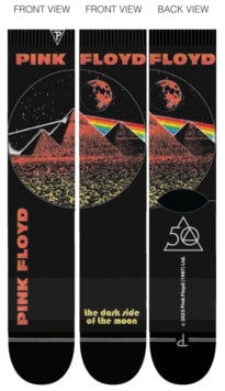 Pink Floyd - Perri's - Pink Floyd - Dark Side of the Moon 50 Years Dye Sublimation - Crew Socks [Socks]