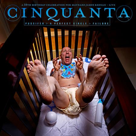 Puscifer/A Perfect Circle/Failure - Cinquanta: A 50th Birthday Celebration For Maynard James Keenan – Live (Limited Edition Clear Blue w/ Red & Pink Swirl Vinyl) (2 Lp's) [Vinyl]