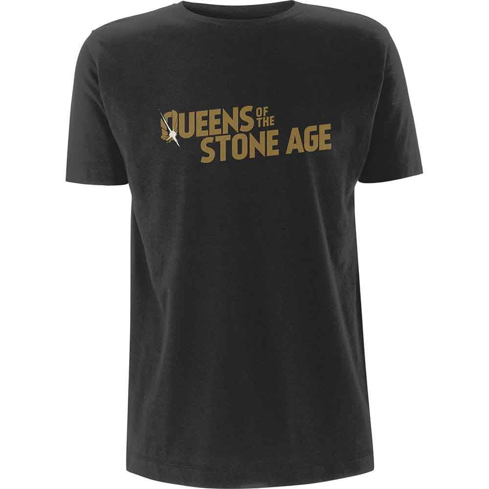 Queens Of The Stone Age Metallic Text Logo [T-Shirt]
