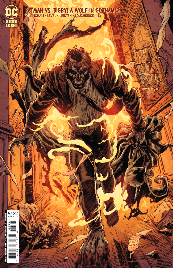 Batman Vs Bigby A Wolf In Gotham #2 (Of 6) B Brian Level & Jay Leisten Card Stock Variant (Mr) (10/19/2021) Dc