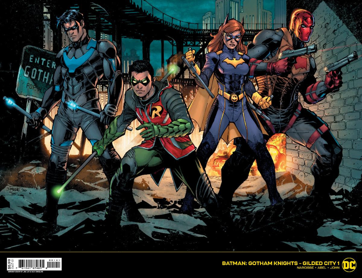 Batman Gotham Knights Gilded City #1 (Of 6) C Jim Lee Wraparound Card Stock Variant (10/25/2022) Dc