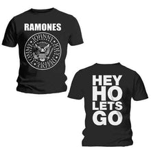 Ramones - Hey Ho (parte delantera y trasera) [Camiseta]