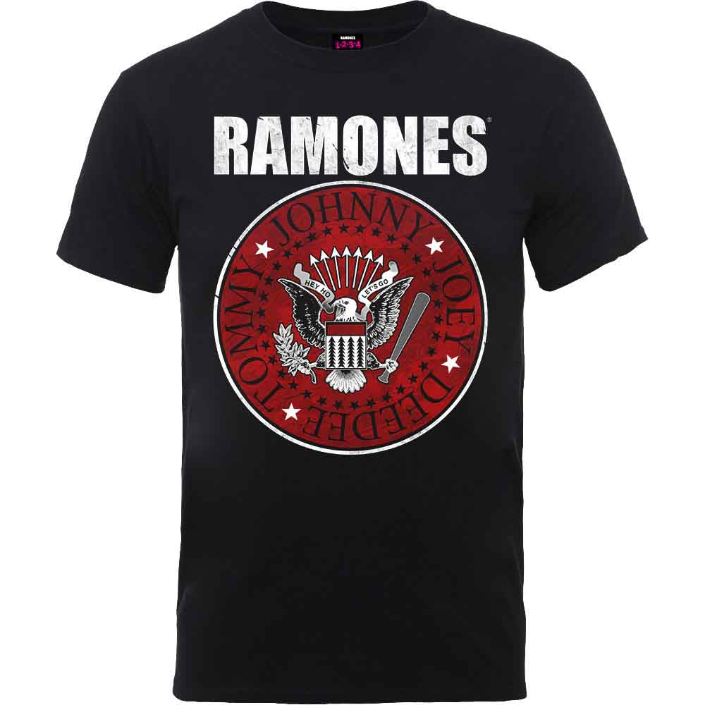 Ramones - Camiseta con sello de relleno rojo