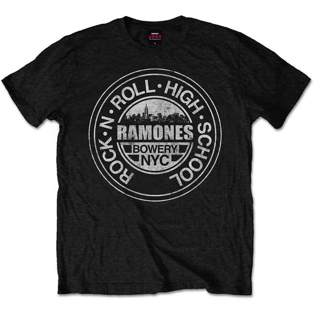 Ramones - Rock 'n Roll High School, Bowery, NYC [T-Shirt]