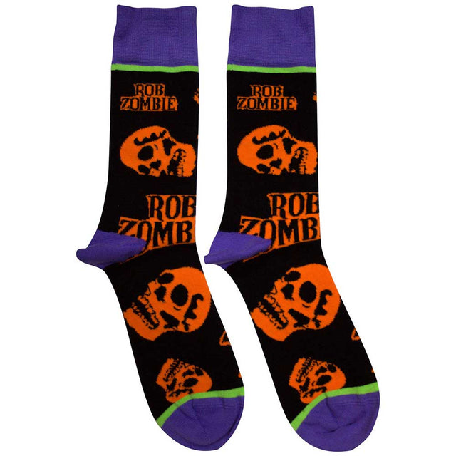 Rob Zombie - Orange Skulls [Socks]