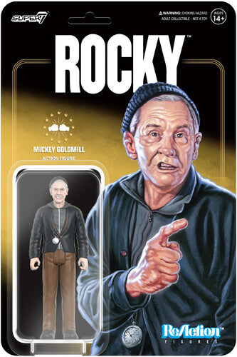 Super7 - Rocky I - ReAction Wv3 - Mickey Goldmill (Collectible, Figure, Action Figure) [Action Figure]