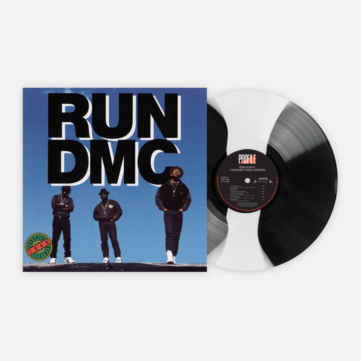 RUN-DMC - Tougher Than Leather (Edición limitada, vinilo de rayas blancas y negras) [Vinilo]