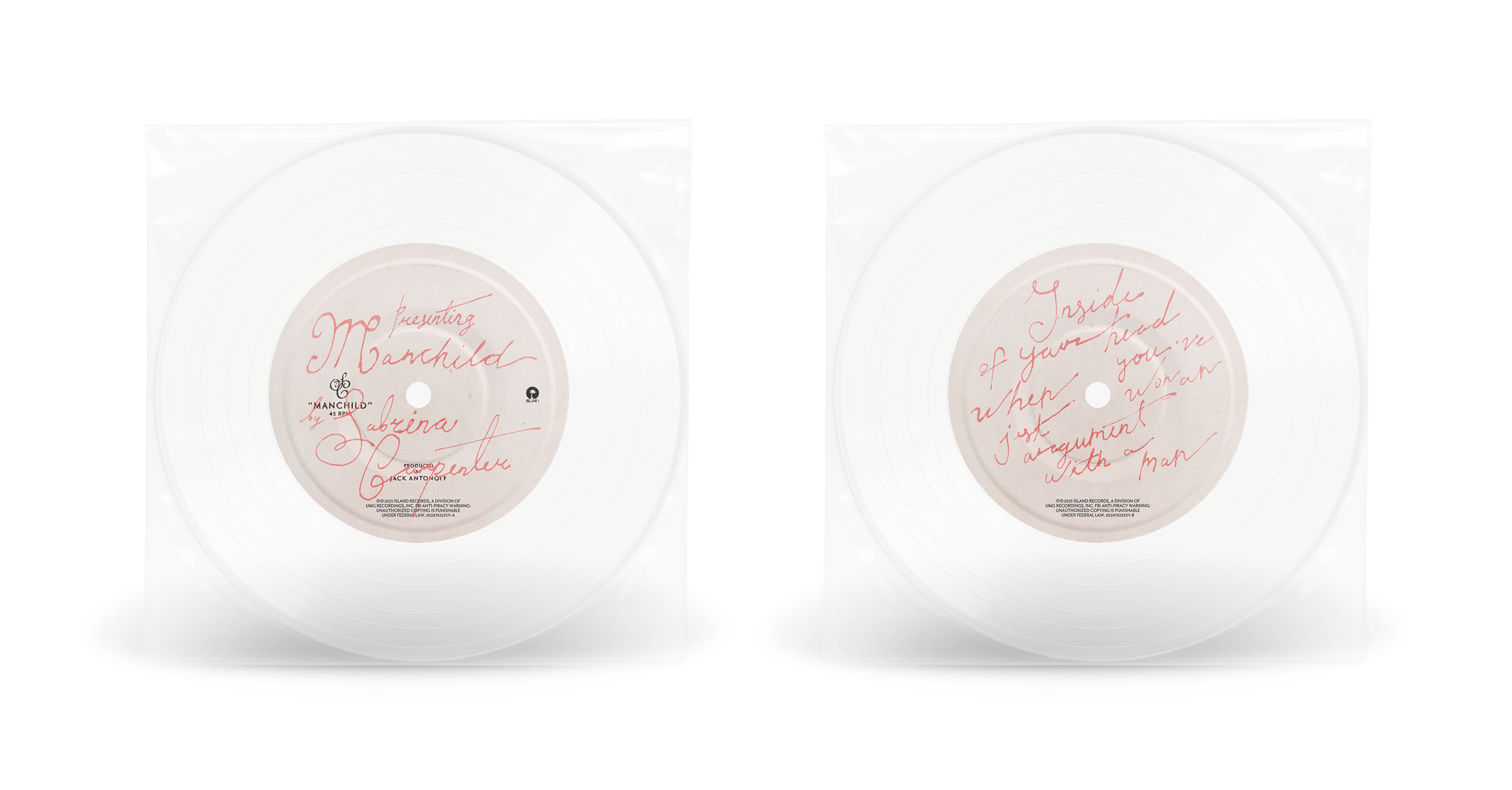 Manchild [Clear 7" Single] [Vinyl]