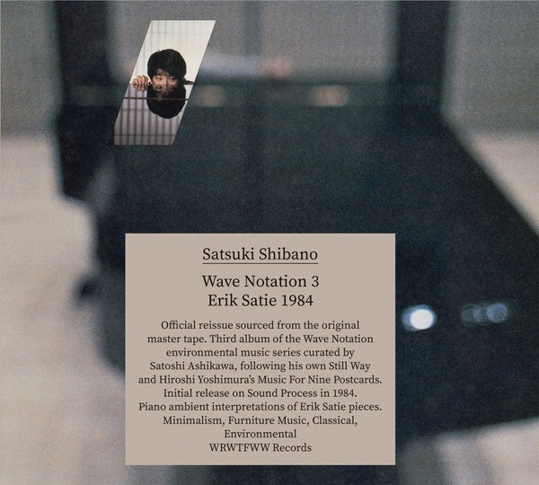 SATSUKI SHIBANO - Wave Notation 3: Erik Satie 1984 [CD]